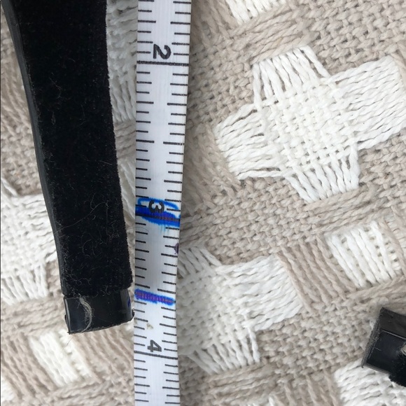 Black Velvet Ankle Strap Heels - Picture 6 of 6